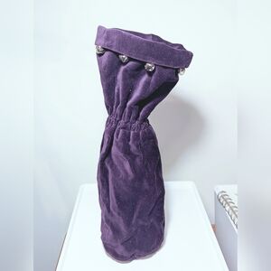 Festive Velvet Wine Bottle Coozie! Jester Style